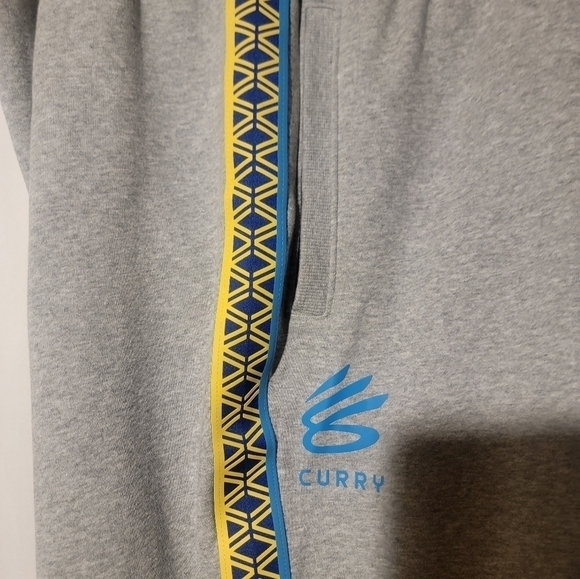 Under Armour Mens Size XXL Steph Curry Fleece Joggers Gray New 1366627 011 - Picture 7 of 9